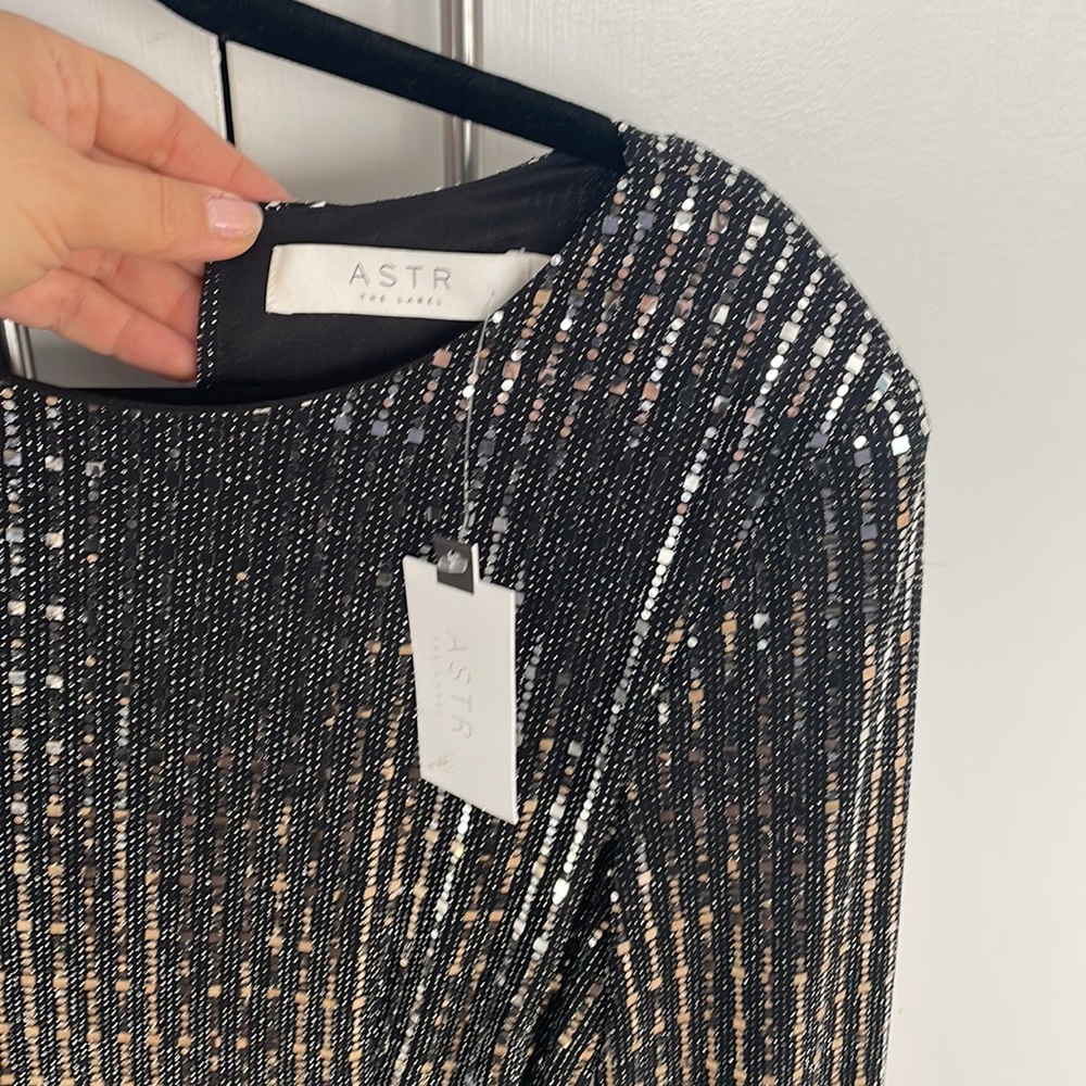 Astr The Label Sequin Min Cinched - image 3